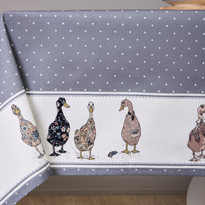 Скатерть "FAMILY FARM" 110х140см , 100% хлопок, графит , твил, пропитка LEFARD 850-747-20-6