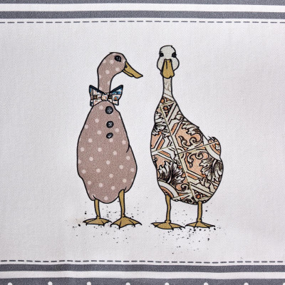 Скатерть "FAMILY FARM" 160х220см ,100% хлопок, графит , твил, пропитка LEFARD 850-747-21-15