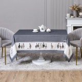 Скатерть "FAMILY FARM" 160х220см ,100% хлопок, графит , твил, пропитка LEFARD 850-747-21