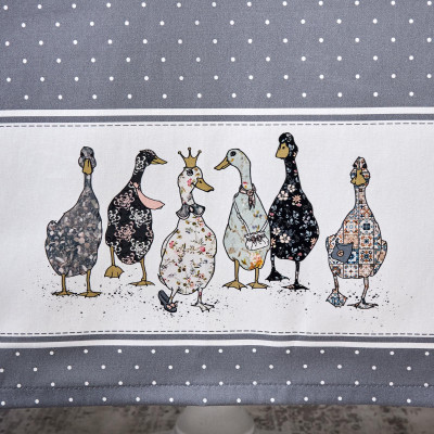 Скатерть "FAMILY FARM" 160х220см ,100% хлопок, графит , твил, пропитка LEFARD 850-747-21-7