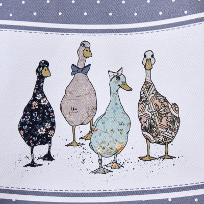 Скатерть круглая "FAMILY FARM" 190 см , 100% хлопок,твил, пропитка, графит LEFARD 850-747-22-10