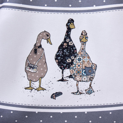 Скатерть круглая "FAMILY FARM" 190 см , 100% хлопок,твил, пропитка, графит LEFARD 850-747-22-11