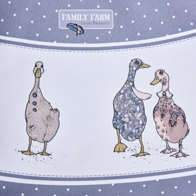 Скатерть круглая "FAMILY FARM" 190 см , 100% хлопок,твил, пропитка, графит LEFARD 850-747-22-6