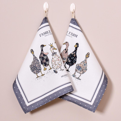 Набор полотенец из 2-хшт "FAMILY FARM",40х60см, 100% хлопок,графит LEFARD 850-747-62-1