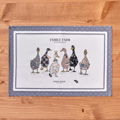 Набор полотенец из 2-хшт "FAMILY FARM",40х60см, 100% хлопок,графит LEFARD 850-747-62-3