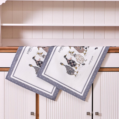 Набор полотенец из 2-хшт "FAMILY FARM",40х60см, 100% хлопок,графит LEFARD 850-747-62-6