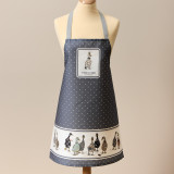 Фартук " FAMILY FARM" , 60х70см 100% хлопок, графит, кайма, твил, пропитка LEFARD 850-747-7