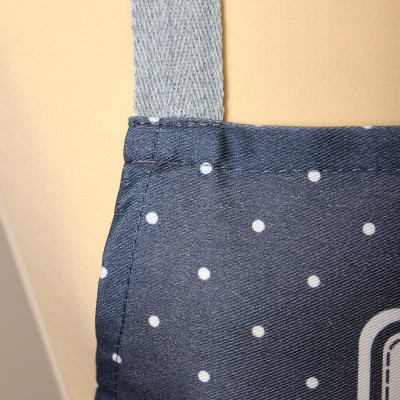 Фартук " FAMILY FARM" , 60х70см 100% хлопок, графит, кайма, твил, пропитка LEFARD 850-747-7-1