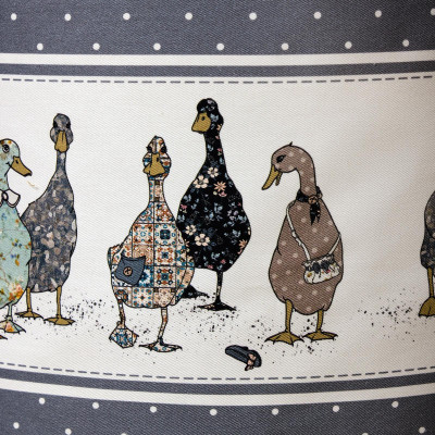 Фартук " FAMILY FARM" , 60х70см 100% хлопок, графит, кайма, твил, пропитка LEFARD 850-747-7-6