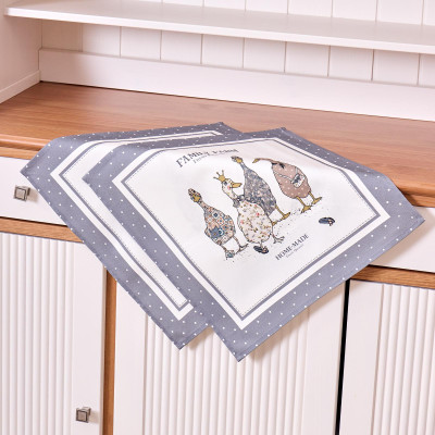 Набор салфеток из 2-х шт "FAMILY FARM" 40х40см, твил, графит LEFARD 850-747-8-6