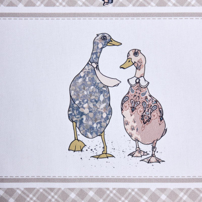 Скатерть "FAMILY FARM" 140х180см ,100% хлопок, клетка ,твил, пропитка LEFARD 850-748-2-6