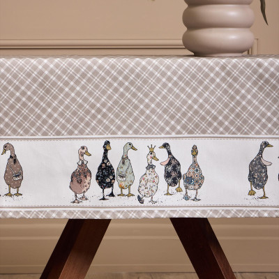 Скатерть "FAMILY FARM" 110х140см ,100% хлопок,клетка ,твил, пропитка LEFARD 850-748-20-10