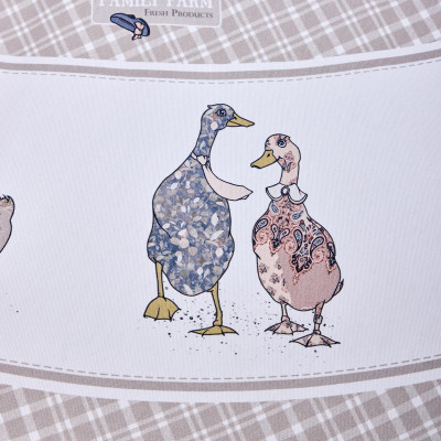 Скатерть "FAMILY FARM" круглая 190 см , 100% хлопок, клетка , твил, пропитка LEFARD 850-748-22-11