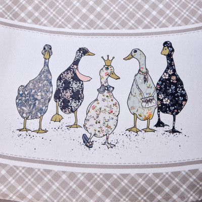 Скатерть "FAMILY FARM" круглая 190 см , 100% хлопок, клетка , твил, пропитка LEFARD 850-748-22-12