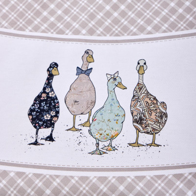 Скатерть "FAMILY FARM" круглая 190 см , 100% хлопок, клетка , твил, пропитка LEFARD 850-748-22-6