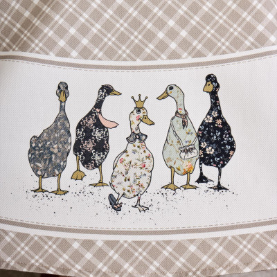 Скатерть круглая "FAMILY FARM" 150 см ,100% хлопок, клетка,твил, пропитка LEFARD 850-748-23-13