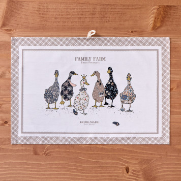 Набор полотенец из 2-хшт "FAMILY FARM",40х60см, 100% хлопок, клетка,твил LEFARD 850-748-61-9