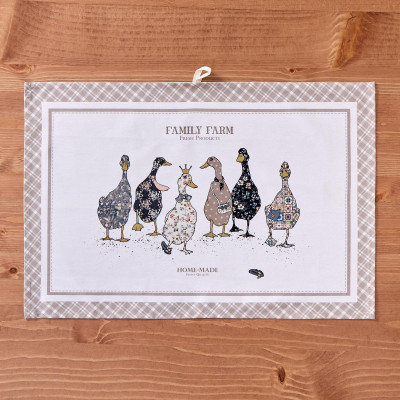 Набор полотенец из 2-хшт "FAMILY FARM",40х60см, 100% хлопок, клетка,твил LEFARD 850-748-61-9