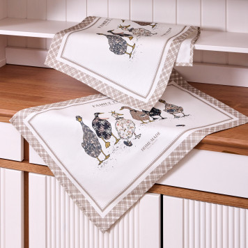 Набор полотенец из 2-хшт "FAMILY FARM",40х60см, 100% хлопок, клетка,твил LEFARD 850-748-61-1