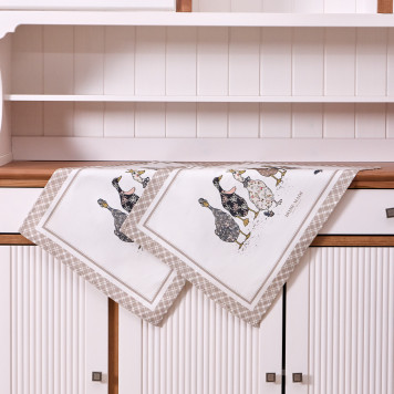 Набор полотенец из 2-хшт "FAMILY FARM",40х60см, 100% хлопок, клетка,твил LEFARD 850-748-61-4