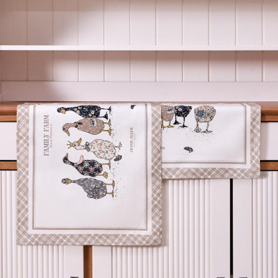 Набор полотенец из 2-хшт "FAMILY FARM",40х60см, 100% хлопок, клетка,твил LEFARD 850-748-61-6