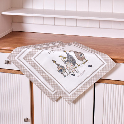 Набор салфеток из 2-х шт "FAMILY FARM" 40х40см, твил, клетка LEFARD 850-748-8-6