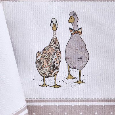 Скатерть "FAMILY FARM" 140х180см ,100% хлопок, капучино , твил, пропитка LEFARD 850-749-2-9