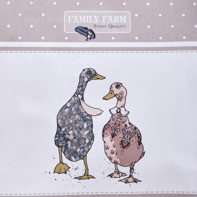 Скатерть "FAMILY FARM" 140х180см ,100% хлопок, капучино , твил, пропитка LEFARD 850-749-2-13