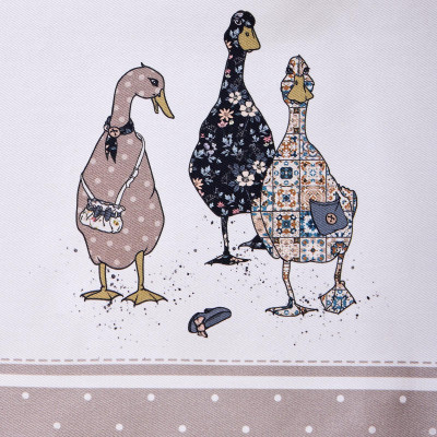 Скатерть "FAMILY FARM" 140х180см ,100% хлопок, капучино , твил, пропитка LEFARD 850-749-2-15