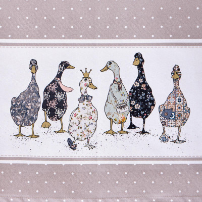 Скатерть "FAMILY FARM" 140х180см ,100% хлопок, капучино , твил, пропитка LEFARD 850-749-2-7