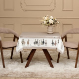 Скатерть "FAMILY FARM" 110х140см , 100% хлопок, капучино , твил, пропитка LEFARD 850-749-20