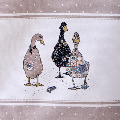 Скатерть "FAMILY FARM" 160х220см , 100% хлопок, капучино, твил, пропитка LEFARD 850-749-21-18