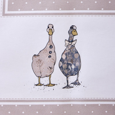 Скатерть "FAMILY FARM" 160х220см , 100% хлопок, капучино, твил, пропитка LEFARD 850-749-21-20