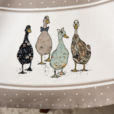 Скатерть круглая"family farm" 150 см ,100% хлопок,капучино ,твил, пропитка LEFARD 850-749-23-9