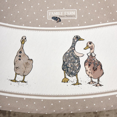 Скатерть круглая"family farm" 150 см ,100% хлопок,капучино ,твил, пропитка LEFARD 850-749-23-6