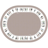 Скатерть овальная "FAMILY FARM",140х180см, капучино 100% хлопок,твил c пропиткой LEFARD 850-749-4