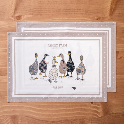 Набор полотенец из 2-хшт"family farm",40х60см, 100% хлопок, капучино LEFARD 850-749-61-2