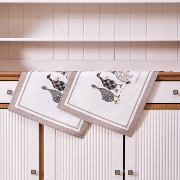 Набор полотенец из 2-хшт"family farm",40х60см, 100% хлопок, капучино LEFARD 850-749-61-4