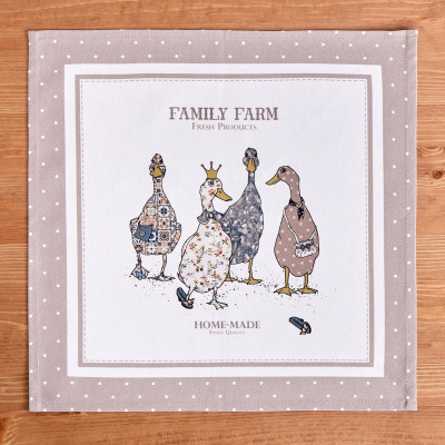 Набор салфеток из 2-х шт "FAMILY FARM" 40х40см, твил, капучино LEFARD 850-749-8-9