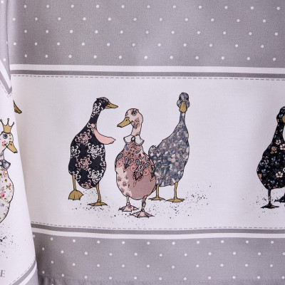 Скатерть "FAMILY FARM" 140х180см ,100% хлопок , серый , твил, пропитка LEFARD 850-750-2-11