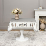 Скатерть "FAMILY FARM" 110х140см , 100% хлопок серый, твил, пропитка LEFARD 850-750-20