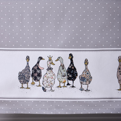 Скатерть "FAMILY FARM" 160х220см , 100% хлопок, серый, твил, пропитка LEFARD 850-750-21-13