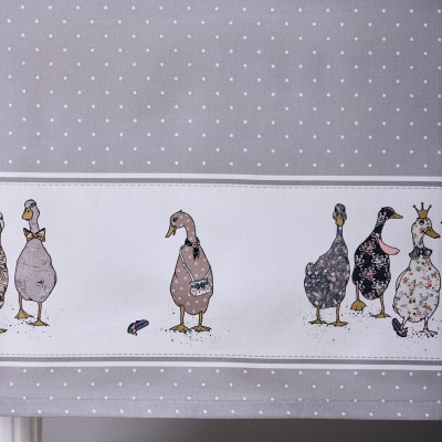 Скатерть "FAMILY FARM" 160х220см , 100% хлопок, серый, твил, пропитка LEFARD 850-750-21-14