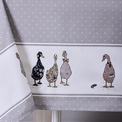 Скатерть "FAMILY FARM" 160х220см , 100% хлопок, серый, твил, пропитка LEFARD 850-750-21-15