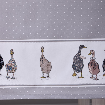 Скатерть "FAMILY FARM" 160х220см , 100% хлопок, серый, твил, пропитка LEFARD 850-750-21-7