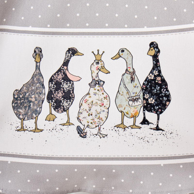 Скатерть круглая "FAMILY FARM" 190 см , серый ,100% хлопок , твил, пропитка LEFARD 850-750-22-9