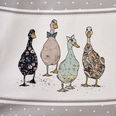 Скатерть круглая "FAMILY FARM" 190 см , серый ,100% хлопок , твил, пропитка LEFARD 850-750-22-4