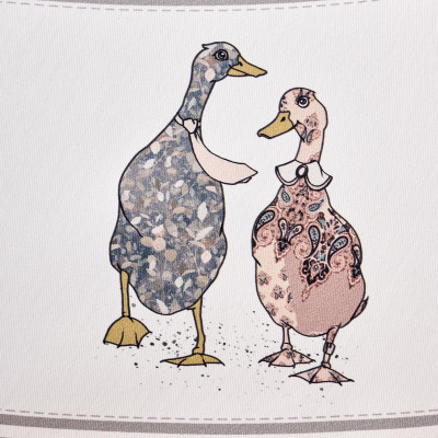 Скатерть круглая "FAMILY FARM" 190 см , серый ,100% хлопок , твил, пропитка LEFARD 850-750-22-5