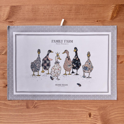 Набор полотенец из 2х шт "FAMILY FARM",40х60см, 100% хлопок, серый LEFARD 850-750-61-5