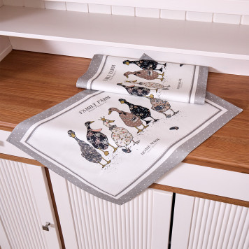 Набор полотенец из 2х шт "FAMILY FARM",40х60см, 100% хлопок, серый LEFARD 850-750-61-7